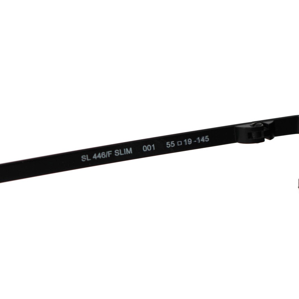 Saint Laurent Black Slim Lightweight Cat-Eye Sunglasses NEW Full Rim YSL - Picture 5 of 8